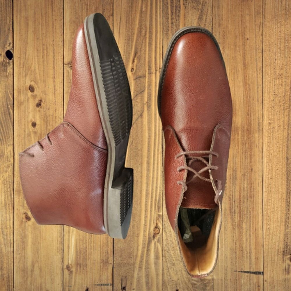 Chelsea Brown Leather Classic Ankle Dress Boots Men's Size 12.5